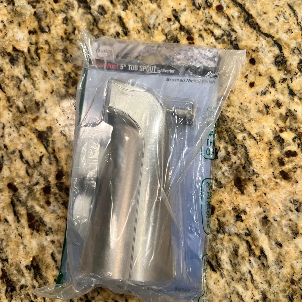 Danco Modern Brushed Nickel Bath 5”Spout Replacement New in PKG